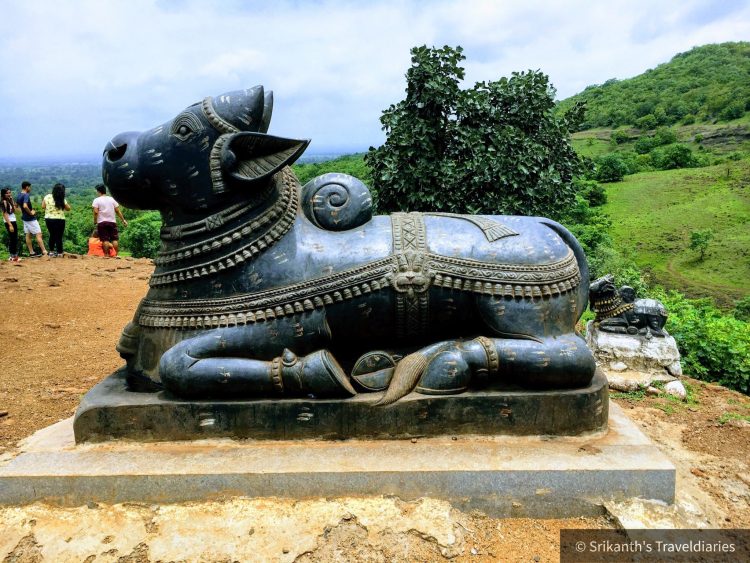 Nandi Statue at Anantagiri Hills