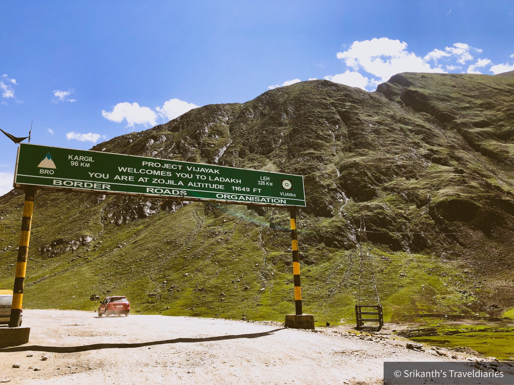 Zozilla Pass as we head to Ladakh Region